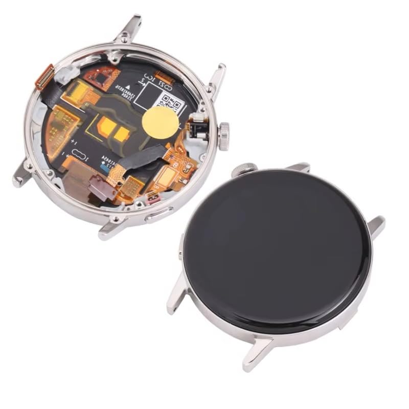 YOOOKOOO - Pantalla LCD y pantalla táctil para Huawei Watch GT3 de 42 mm con marco, color plateado