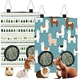 Large Application: Convient aux lapins, cochons d'inde, hamsters et chinchillas, idéal pour la maison ou les voyages, permettant un rangement pratique et décoratif du foin pour les petits animaux