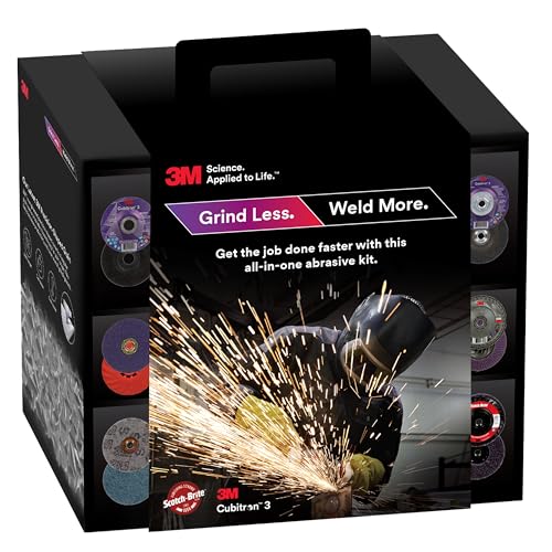 Image of 3M Grind Less Weld More Promo Kit, 67115 | 4-1 /2 in Discs, 16 Piece, for Cutting, Grinding, Blending, Finishing, Rust Removal, Deburring