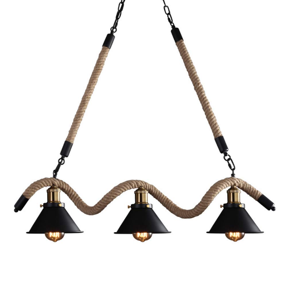 3 lichts hanglamp industriële hanglamp zwart metalen Kroonluchter 25 cm