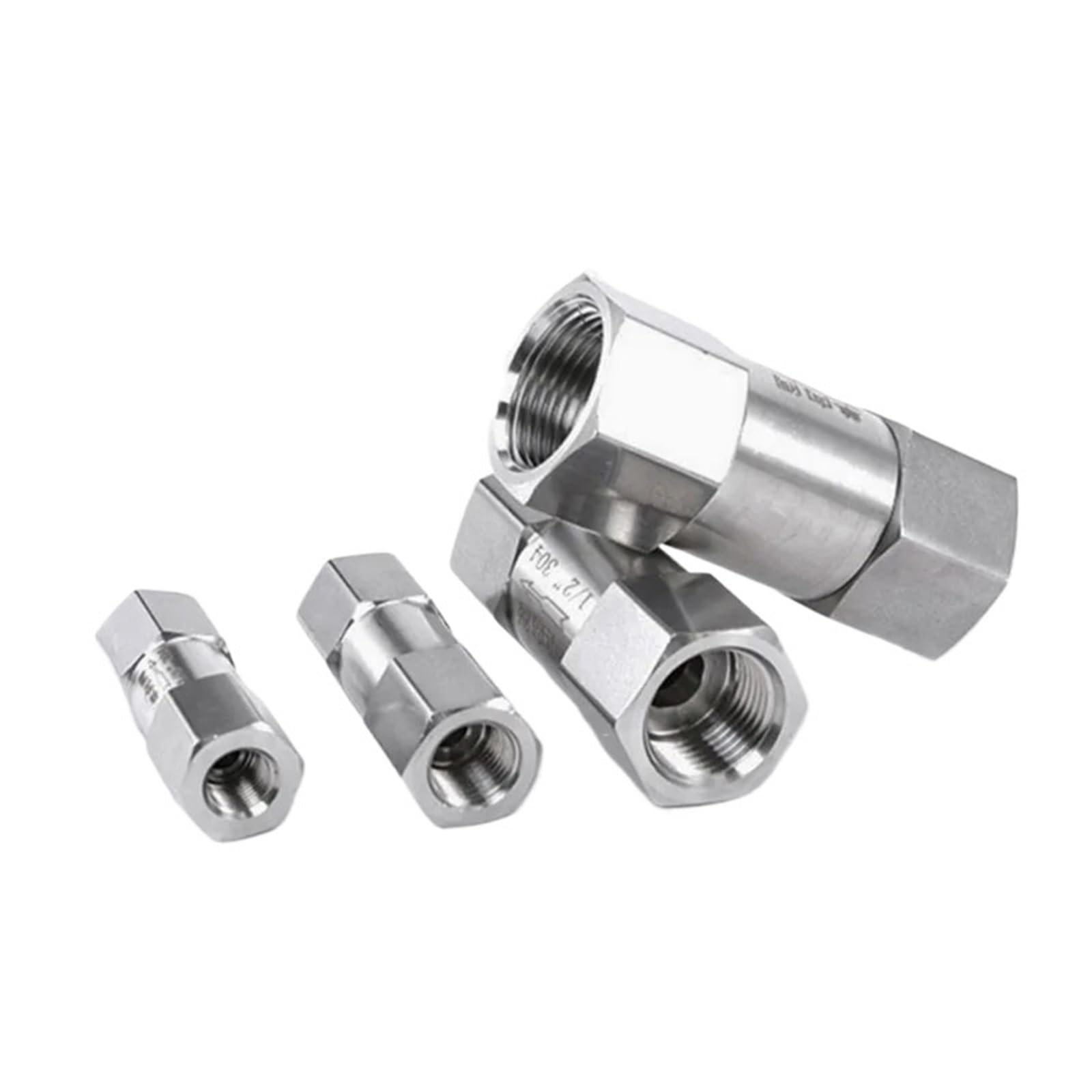 1 sztuka 1/8'' 1/4'' 3/8'' 1/2'' 3/4'' 1'' żeński 304 stal szlachetna zawór zwrotny wysokiego ciśnienia jednokierunkowy (1/8")