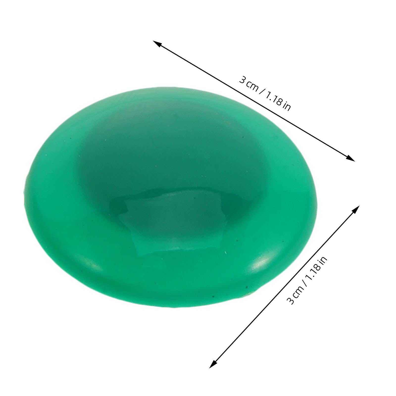 Amosfun 240 Piezas Imanes Redondos Verdes para Refrigerador y Pizarra, 3 CM