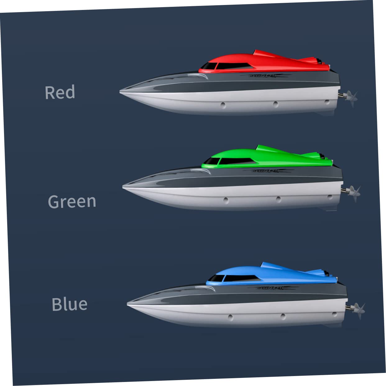 BESTonZON Barco de Piscina Eléctrico Juguete de Barco Control Remoto para Lagos para Velocidad Rápida