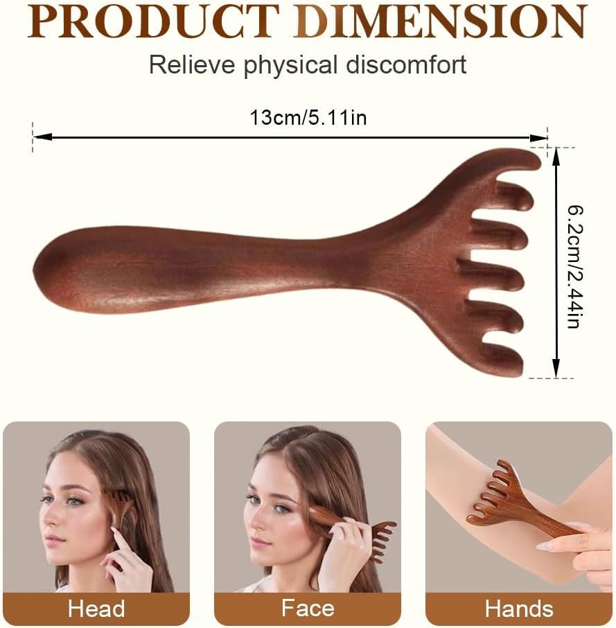 Amazon.com: Hyxowgt Six-Claw Meridian Massage Comb, Saludea Five