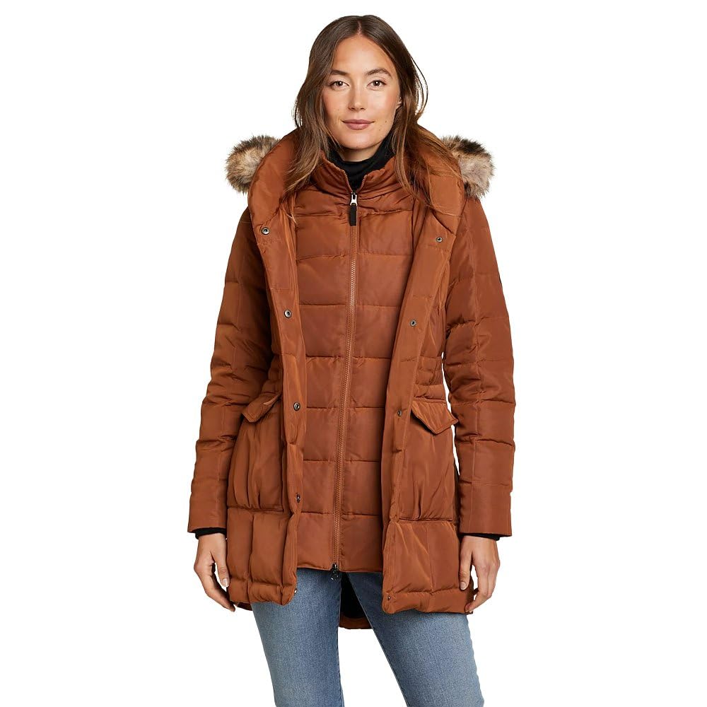 Eddie Bauer Women's Yukon Classic Down Parka, Tortoise