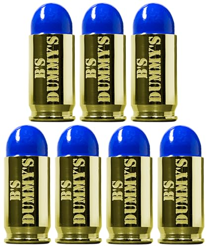 B's Dry Fire Snap Caps - A.K.A. B's Dummy's - Dummy 380 Auto Training Caps (7 Pack) (Blue Brass)