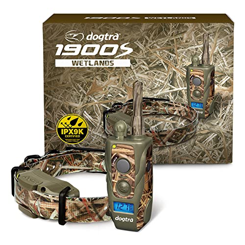 The Best Hunting Dog E Collar 10 Dogtra 1900S Wetlands 3/4-Mile IPX9K Waterproof High-Output Camouflage Ergonomic Remote ...