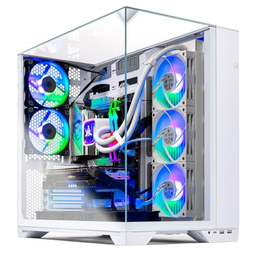 Skytech O11 Vision Gaming PC Desktop, Intel i9 14900K 3.2 GHz (5.7GHz Turbo), NVIDIA RTX 5080 16GB, 2TB Gen4 NVMe SSD, 32GB DDR5 RAM 6000 RGB, 850W Gold ATX 3 PSU, 360mm ARGB AIO, Wi-Fi, Win 11