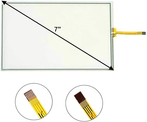 Miniatura 4 de Digitalizador de cristal de pantalla táctil de 7 pulgadas, repuesto compatible para Toyota Tundra 2014-2019 Radio Navegación de 8 pines