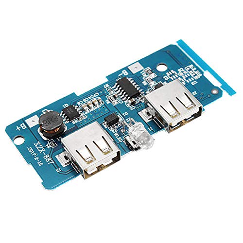 3.7V bis 5V 1A 2A Boost Module DIY Power Bank Mainboard-Platine, verstärkt in 18650 Lithium-Batterieschutz IC Dual USB-Ausgang Überstrom