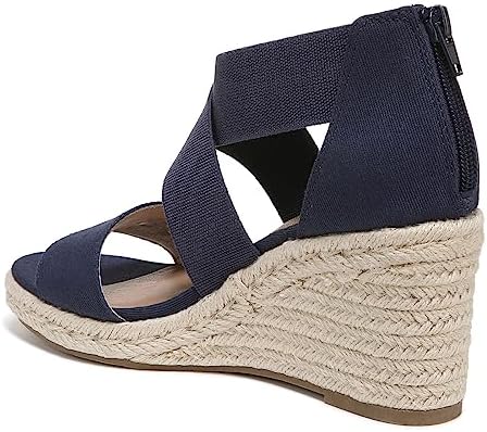 LifeStride Womens Thrive Strappy Espadrille Wedge Sandal, Lux Navy, 8 US | Image 4
