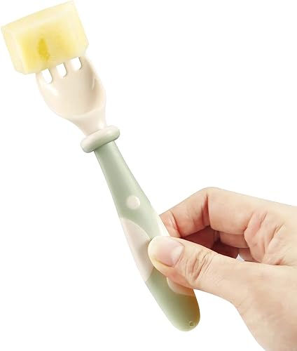 Miniatura 4 de PandaEar Juego de 6 cucharas y tenedores flexibles para bebés, cucharas de entrenamiento para aprender a alimentarse, primera etapa para niños