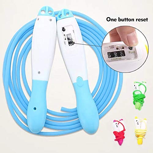 Corda Blusea Jump, corda de pular com contagem digital, corda de pular ajustável, comprimento ajustá