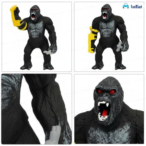 Image of FunBlast Gorilla Action Figure Toy for Kids - Black Gorilla Toy, Toys for Boys 3+Years, Super Hero Toys, Giant Gorilla Toy, Role Play Toy for Kid, Birthday Gift for Kid