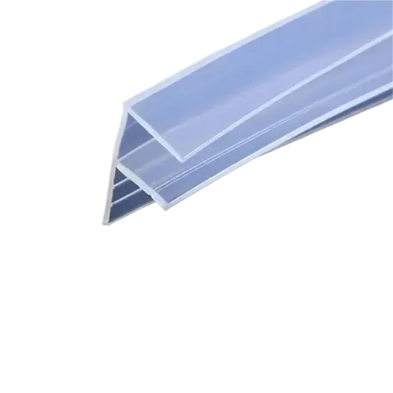 AMZBNEIDI Shower Seal Magnetic Strips, Bathroom Shower Glass Door Seal Strip 5m F U H Corner 6-12mm Silicone Rubber(10mm,F-type)