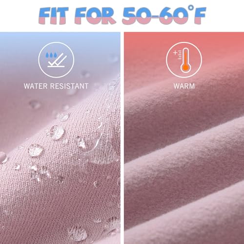 baleaf Youth Girl's Fleece Lined Leggings Water Repellent High Waisted Winter Warm Athletic Pants Hiking Running Yoga4