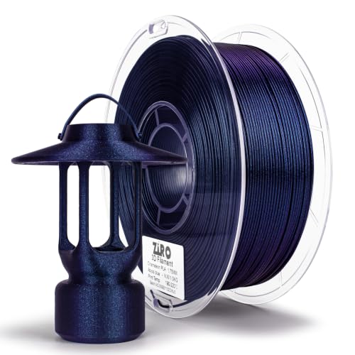 Image of ZIRO Chameleon Series Filament, Super Sparkle PLA, Abyss Blue Luster | Fit for Most FDM 3D Printer, 1.75mm 1KG Spool, Dimensional Accuracy + /-0.03mm, Colorful PLA FilamenT