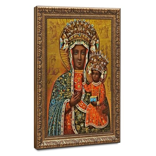 Poster Vierge Marie noire de Czestochowa pour créer un coin prière apaisant