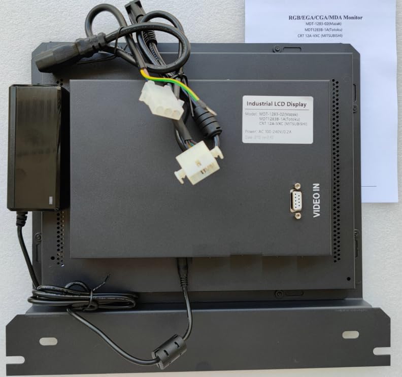 12inch MDT-1283-02 (MDT1283B-1A) CNC Monitor LCD Monochrome Amber CRT Display Screen for Mazak Monitor