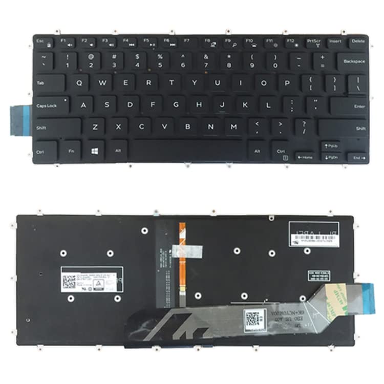 Clavier de remplacement US défectueux solution rétroéclairée pour Dell Inspiron 5368