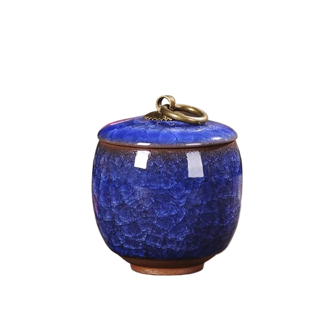 LPATEBCVU Ceramic Tea Caddy Tea Coffee Sugar Storage Jar Mini Ceramic Kitchen Bottles & Jars Containers Home Decor