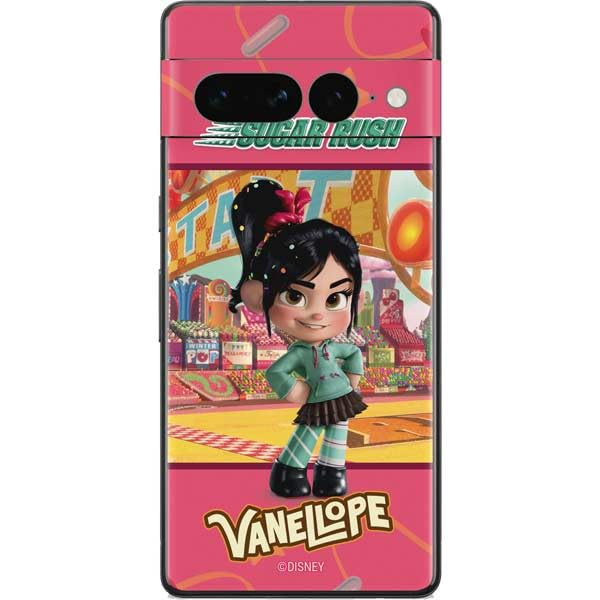 Skinit Decal Phone Skin Compatible with Google Pixel 7 Pro - Officially Licensed Disney Wreck-it Ralph Vanellope Sugar Rush Design