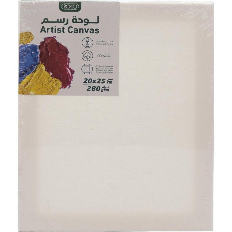Roco Rectangular Stretched Canvas 20 cm x 25 cm Size