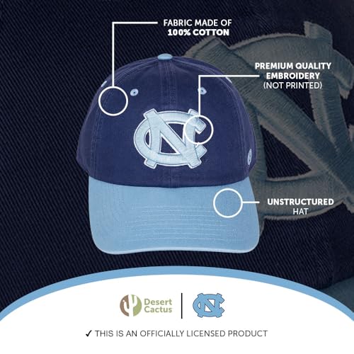 Gorra Unisex Azul North Carolina Tar Heels Con Cierre Ajustable miniatura 4