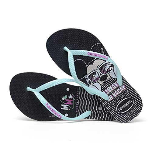 Chinelo Disney Cool, Havaianas, Meninas, Preto, 35/36