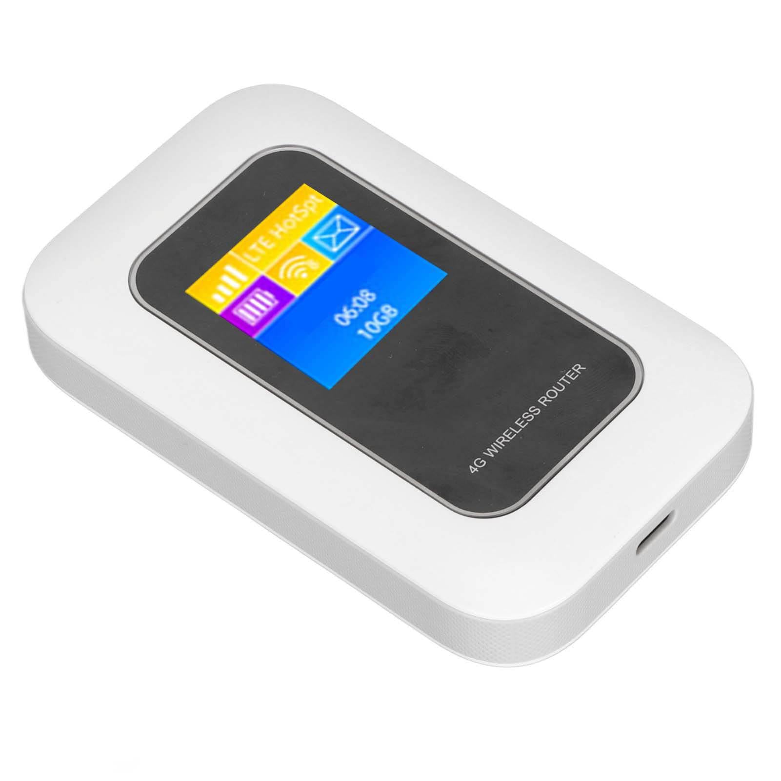 Router WiFi Portatile 4G LTE 5G Sbloccato, Hotspot Mobile con Slot SIM, Mini Dispositivo con Display a Colori per Viaggi Interni/Esterni