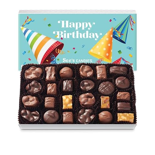 See's Candies Birthday Wishes Nuts & Chews (1 Pound)