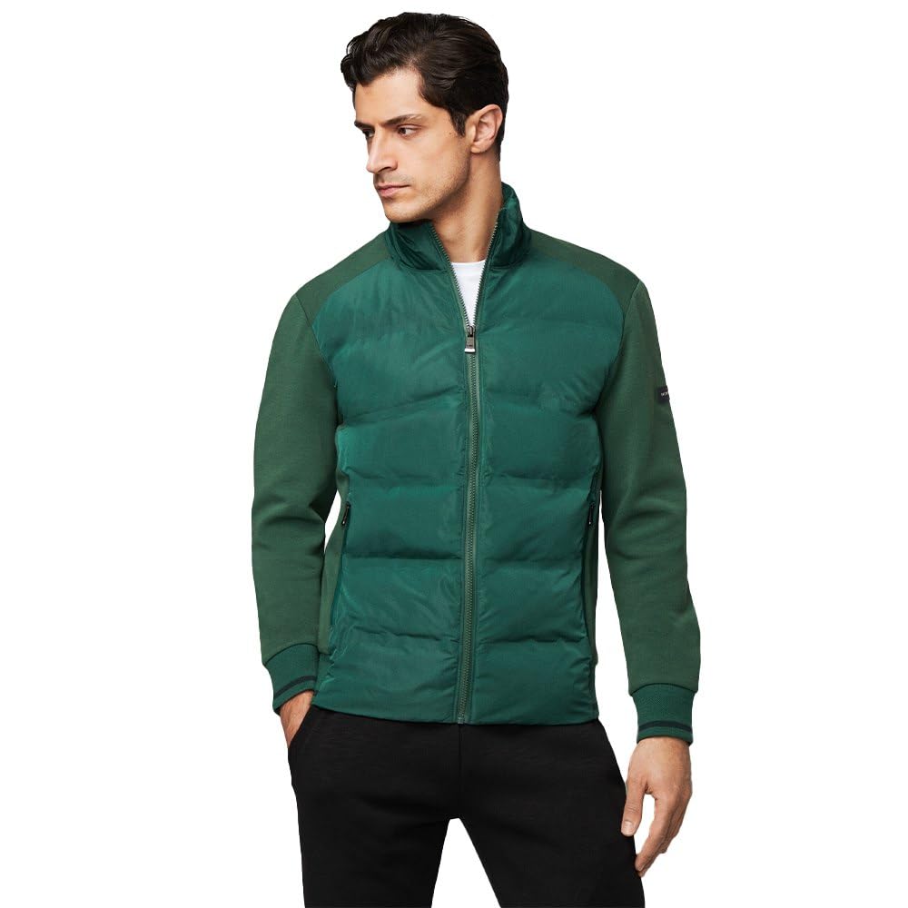 Hackett London Men's Green (Green/Grey) Martin Signature Sweatshirt, Xs