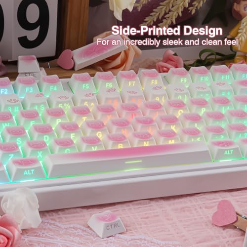Teclas PBT personalizadas Sunzit de 130 piezas de alta resistencia perfil Cherry 5