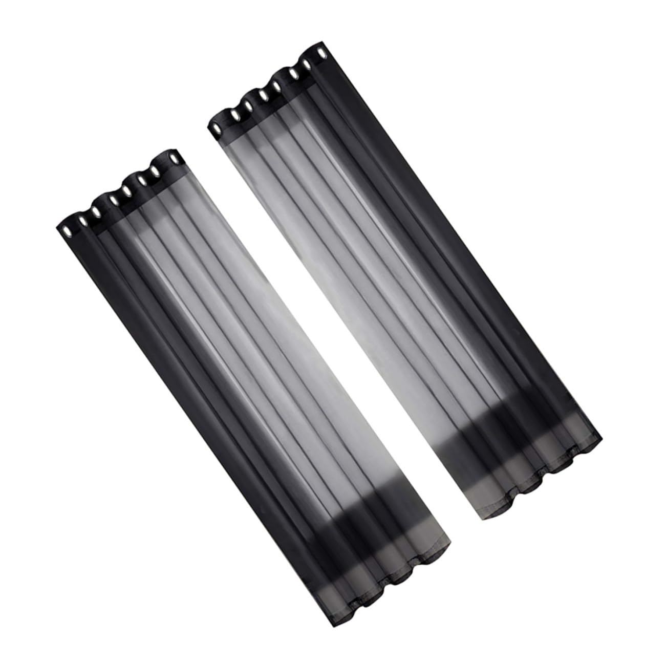 Rideaux transparents imperméables SOLUSTRE contre la chaleur du salon et du patio