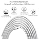 KWOKWEI Rundrohr Aluminium Alu Ø 6,35mm, 1060 Aluminiumrohr Länge 6M Metall Aluminium Rundrohr 1mm Wandstärke Aluminium nahtloses Rundrohr für Klimaanlage, Kompressor, Kühlschrank