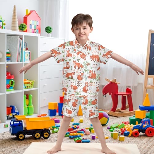 Image of visesunny Little Boys Short Sleeve T-Shirt Beach Shirts for kids children Casual Shorts Set Summer Clothes Outfits