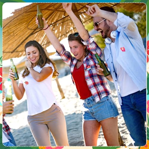 Image of Giegxin 40 Pcs Summer Enamel Pins Bulk Hawaiian Brooch Pins Beach Backpack Pins Tropical Button Pins Cute Cartoon Pineapple Watermelon Coconut Tree Lapel Pin for Hawaiian Party Festival Gifts