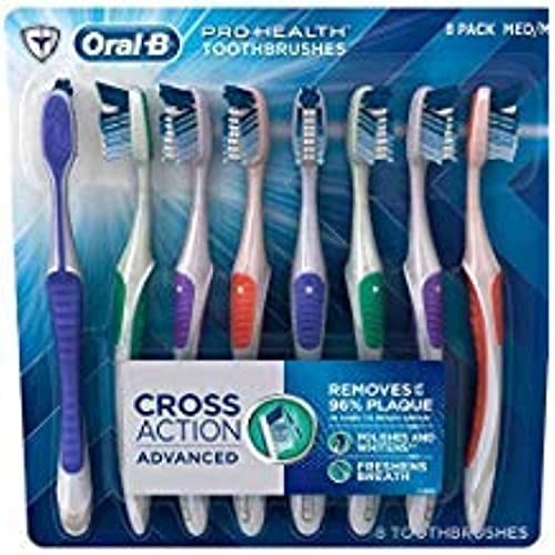 Oral-B Pro-Health Cross Action Advanced Toothbrush, Medium - 8 pack - image 1