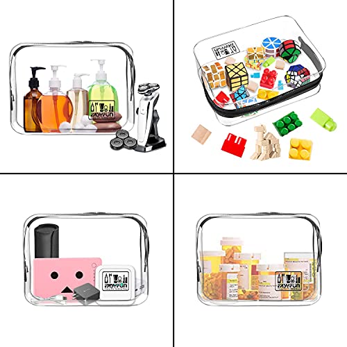 TSA Approved Toiletry Bag Travel Clear Makeup Bags 2 PCS Travel Accessories Quart Size for Men Women 6 TSA Approved Toiletry Bag Travel Clear Makeup Bags 2 PCS Travel Accessories Quart Size for Men Women