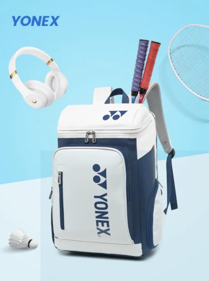 YONEX Zaino sportivo di alta qualità, grande capacità, borsa per racchette da badminton e tennis, scomparto separato per scarpe.