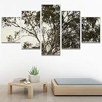 SIGNWIN 5 Panel Canvas Wall Art Modern Art Country Dramatic Global Landscape Multicolor Photography for Home Decorations Ready to Hang - 60