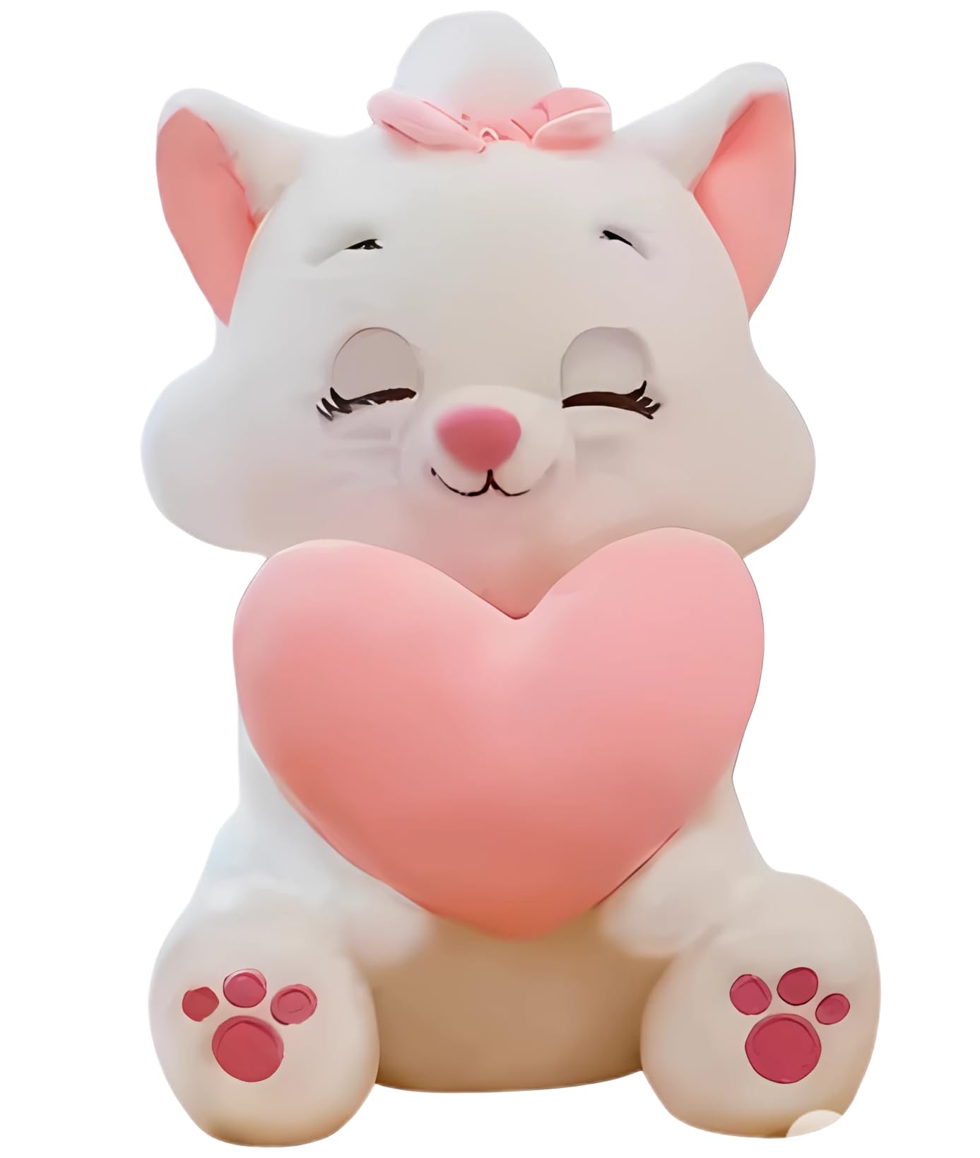 SCOOBA Heart cat Soft Toy 35cm for Your Loved Ones (White cat)