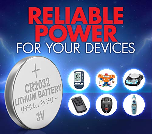 image for Powermax ACDelco 10-Count CR2032 Batteries, Lithium 3V Coin Cell Butto