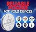ACDelco 10-Count CR2032 Batteries, Lithium 3V Coin Cell Button Battery Pack for Watch and Small Electronics, 5 Year Shelf Life