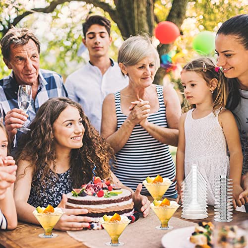 Rtteri 300 Pieces Disposable Plastic Martini Glasses 5 Oz Cocktail Glasses, Clear Dessert Glasses Parfait Cups Wine Shot Glasses Reusable For Wedding Party Champagne, Ice Cream, Pudding #TOP5