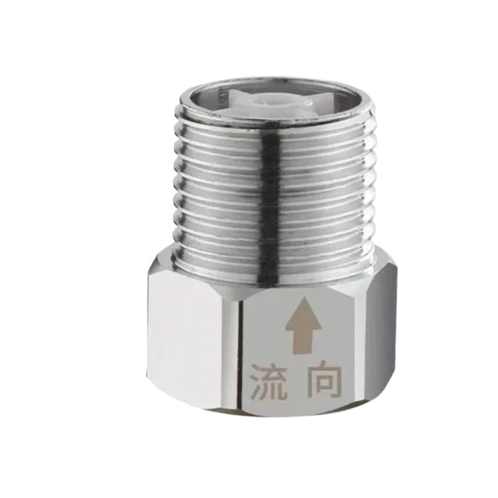 Uyzndkvsi Silver-2Pc Brass Check Valve Gold 1-Way Valve Non Return Valve(Silver-2Pc)