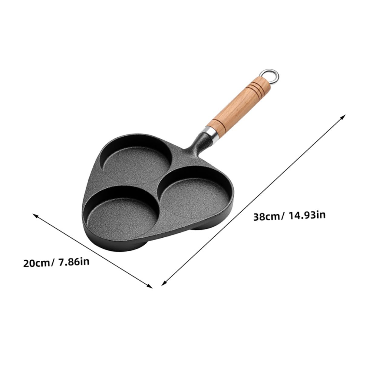 CIYODO Non Stick Cast Iron Egg Frying Pan Cup Design for Eggs Dumplings and Burgers Versatile Kitchen Cookware for Effortless Cleaning and Even Heat Distribution