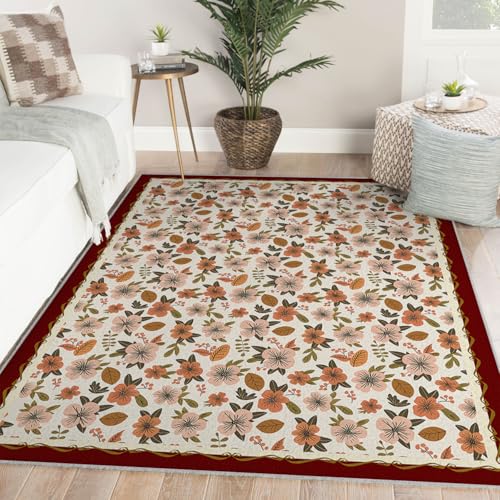 Tapis lavable 60x90cm antidérapant et robuste pour le salon