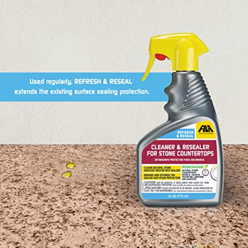 Fila Surface Care Solutions REFRESH & RESEAL Countertop Sealer, Marble Cleaner Sealer thumb #3