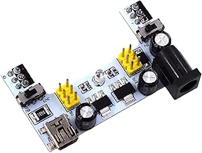 JDXFENG MB102 Mini-USB-Schnittstelle, Breadboard, DC 5/3,3 V, USB-Stromversorgungsmodul, Breadboard-Netzteilmodul, passend...